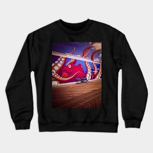 Graffiti Octopus Luna Park Coney Island Brooklyn NYC Crewneck Sweatshirt